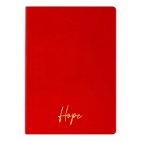  Hope defter Keten sert kapak Çizgili 192 sayfa – 15x213cm Kırmızı | Kum Yayınevi | 8990000000097 | 