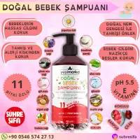 Doğal Bebek Şampuanı Çilekli 400ml