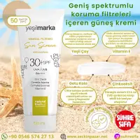 Mineral Filtreli Güneş Kremi 30 Faktör (SPF)