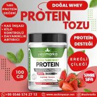 Whey Protein Tozu Ereğli Çileği - 100gr