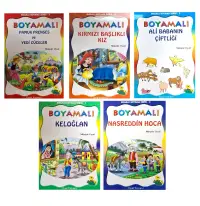 Masallı Boyama Seti 5 Kitap