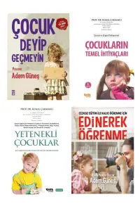 Çocuklar Için Eğitim Seti 2 Edinerek Öğrenme-yetenekli Çocuklar-çocuk Deyip Geçmeyin 4'lü Set