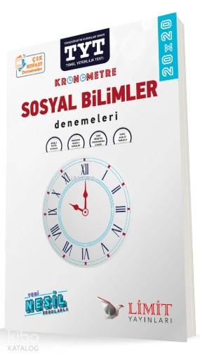 Limit Yayınları TYT Sosyal Bilimler Kronometre 20 x 20 Denemeleri Limit 