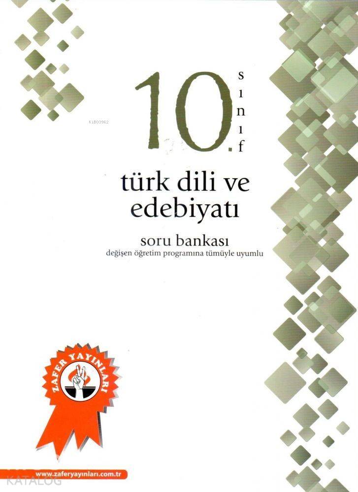 Zafer Yayınları 10. Sınıf Türk Dili Edebiyatı Soru Bankası Zafer 