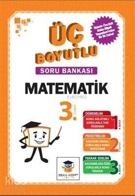 Zekaküpü - 3.Sınıf Matematik Üç Boyutlu Soru Bankası