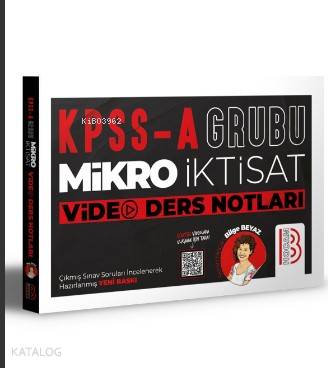 KPSS A Mikro İktisat Video Ders Notları
