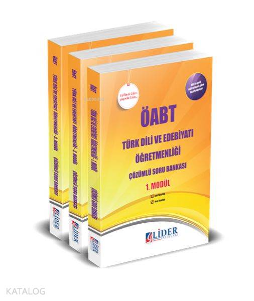 2018 ÖABT Türk Dili ve Edebiyatı Öğretmenliği Çözümlü Soru Bankası Modüler Set (3 Kitap)