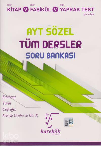 AYT Sözel Tüm Dersler Soru Bankası