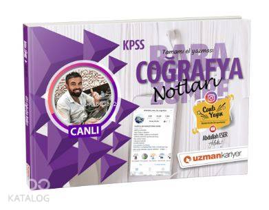 KPSS Tamamı El Yazması Coğrafya Notları