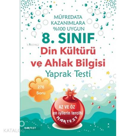 8. Sınıf Din Kültürü Ve Ahlak Bilgisi Yaprak Test- Yeni Müfredat