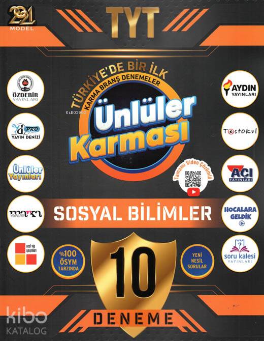  TYT 2021 Ünlüler Karması Sosyal Bilimler 10 lu Deneme | Ünlüler Karması Yayınları | 9786057002778 | 