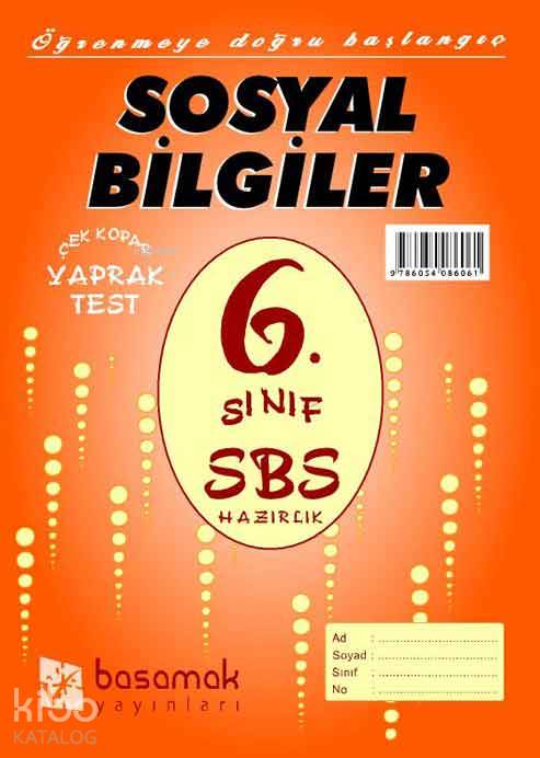 6. Sınıf Sosyal Bilgiler Yaprak Test Kitapçığı
