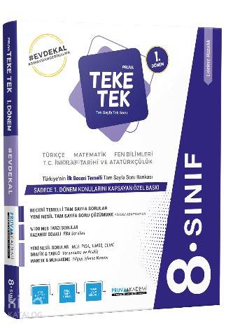 2020 8.Sınıf LGS İlk Dönem Tüm Dersler Soru Bankası Pruva Akademi