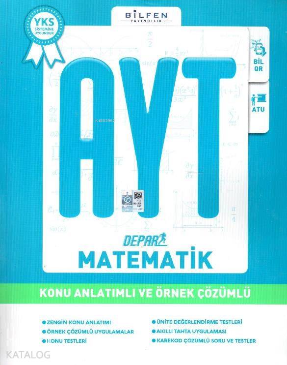 Bilfen Yayınları AYT Depar Matematik  Konu Anlatımlı ve Örnek Çözümlü