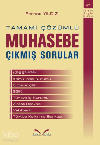 Tamamı Çözümlü| Muhasebe; Çıkmış Sorular