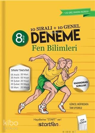 8. Sınıf 10 Sıralı+10 Genel Deneme Fen Bilimleri