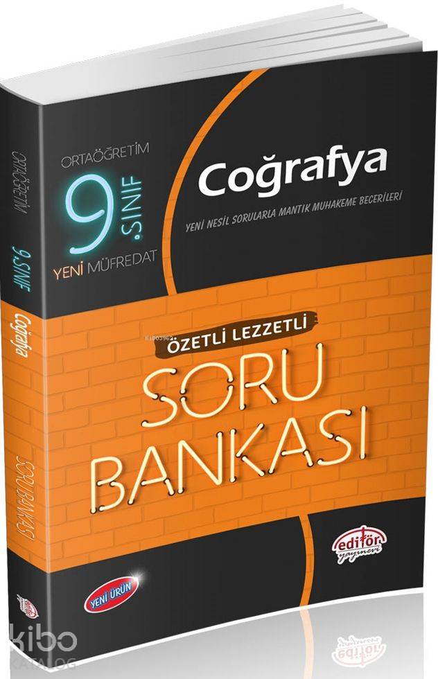 Editör Yayınları 9. Sınıf Coğrafya Özetli Lezzetli Soru Bankası Editör 