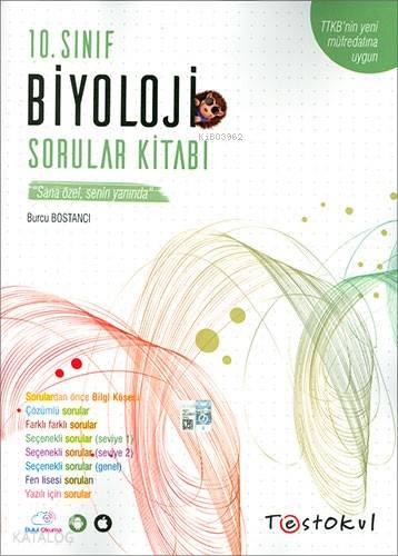 Test Okul Yayınları 10. Sınıf Biyoloji Sorular Kitabı Test Okul 