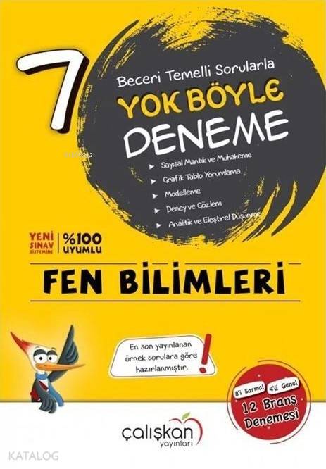 Çalışkan Yayınları 7. Sınıf Fen Bilimleri Yok Böyle Deneme Çalışkan 