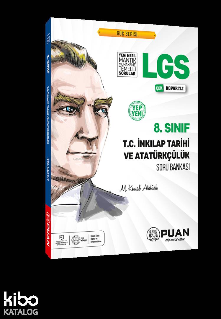 Puan Yayınları 8. Sınıf LGS T.C. İnkılap Tarihi ve Atatürkçülük Soru Bankası Puan 