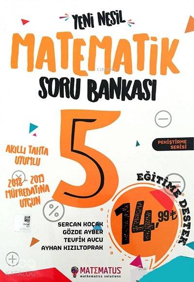 Matematus Yayınları 5. Sınıf Matematik Yeni Nesil Soru Bankası Matematus