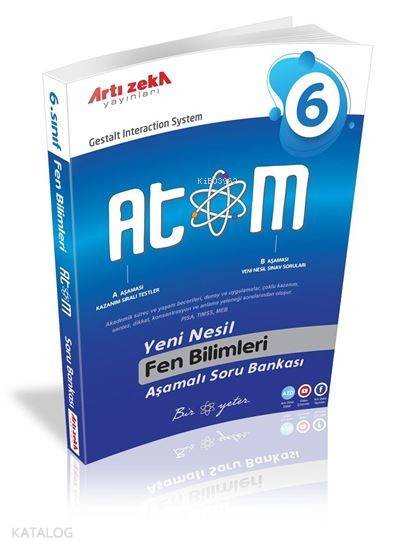 Artı Zeka Yayınları 6. Sınıf ATOM Fen Bilimleri Aşamalı Soru Bankası 2020 Artı Zeka 