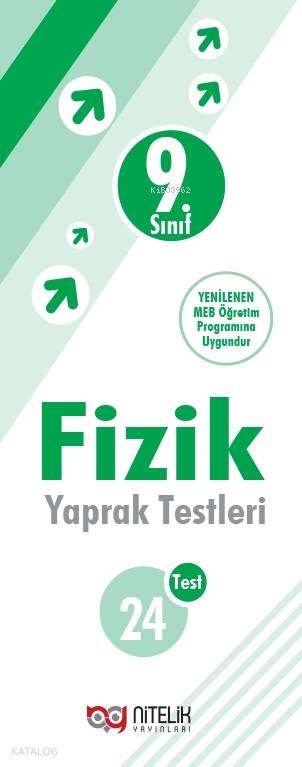 Nitelik Yayınları 9.Sınıf Fizik Yaprak Test ( 24 Test )