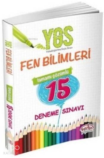YGS Fen Bilimleri Tamamı Çözümlü 15 Deneme Sınavı