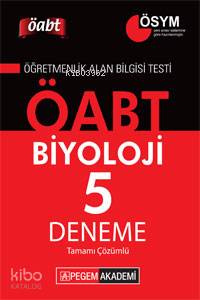 KPSS ÖABT Biyoloji Tamamı Çözümlü 5 Deneme 2014