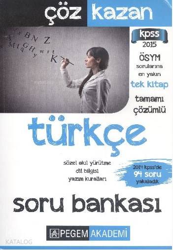 KPSS Türkçe Soru Bankası Çöz Kazan Tamamı Çözümlü
