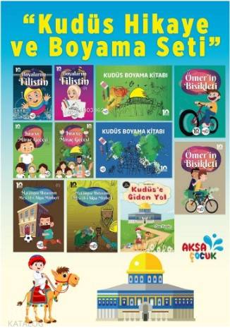  Çocuklar İçin Kudüs Hikaye ve Etkinlik Seti | Çocuklar İçin Kudüs Hikaye ve Etkinlik Seti | Eyüp Güzel | cuma KarakoçEyüp Güzel | Aksa Çocuk | 9786056614880 