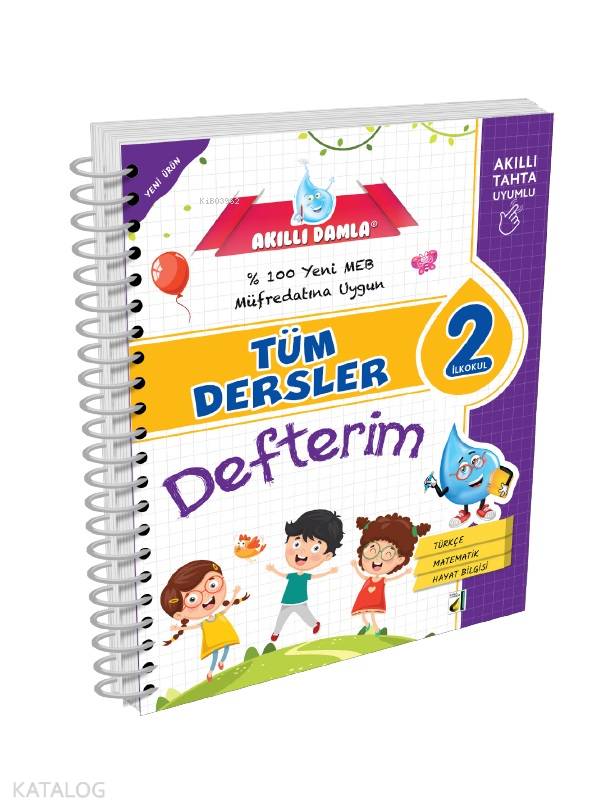 Akıllı Damla Tüm Dersler Defterim 2 | Damla Yayınevi | 9786051747460 | 