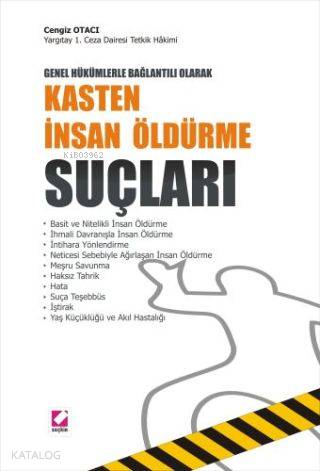  Kasten İnsan Öldürme Suçları | Kasten İnsan Öldürme Suçları | Cengiz Otacı | Seçkin Yayıncılık | 9789750209468 