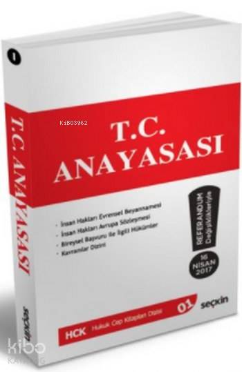  TC Anayasası Cep Kitabı 16 Nisan 2017 Tarihli Referanduma Göre | TC Anayasası Cep Kitabı 16 Nisan 2017 Tarihli Referanduma Göre | Remzi Özmen | Seçkin Yayıncılık | 9789750243004 