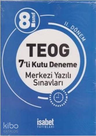 İsabet 8. Sınıf TEOG 7'li Kutu Deneme Merkezi Yazılı Sınavları 2. Dönem