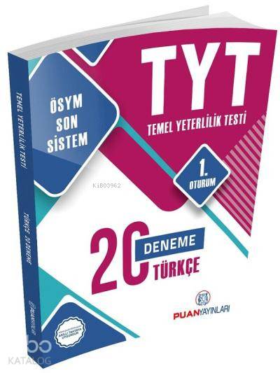 Puan Yayınları TYT Türkçe 20 Deneme Puan 