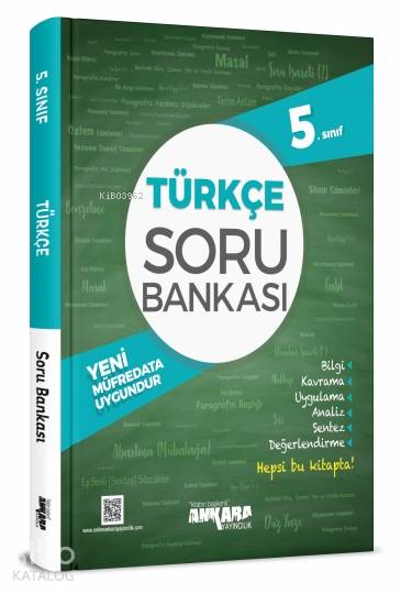 Ankara Yayınları 5. Sınıf Türkçe Soru Bankası Ankara 