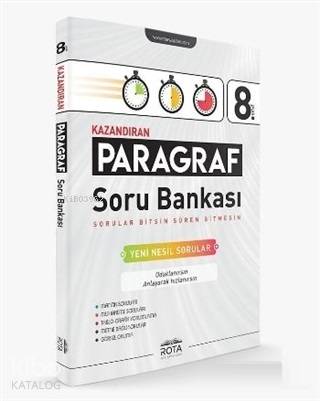 Rota Yayınları 8. Sınıf LGS Paragraf Soru Bankası Rty Rota 