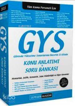 GYS Konu Anlatımı + Soru Bankası - 2013