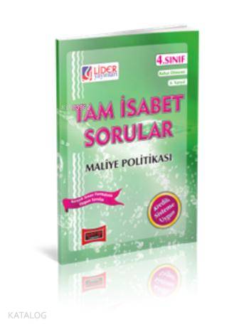 4. Sınıf Bahar Dönemi Maliye Politikası Tam İsabet Sorular