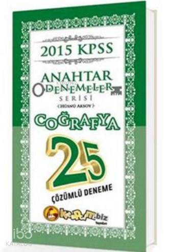 KPSS Coğrafya 25 Çözümlü Anahtar Deneme 2015