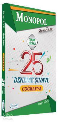 2018 KPSS GKGY Coğrafya Tamamı Çözümlü 25 Deneme Sınavı