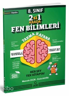 Arı Yayınları 8. Sınıf LGS Fenito 2si 1 Arada Fen Bilimleri Denemoji Deneme 2 Hediyeli Arı 