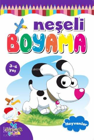  Neşeli Boyama Hayvanlar | Fatıma Gülbahar Karaca | Sancak Çocuk | 9786257873192 | 