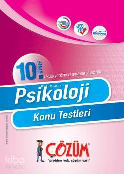 10. Sınıf	Psikoloji Çek Kopar Testleri; Konu Testleri