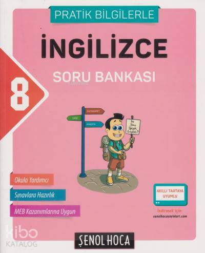 Şenol Hoca Yayınları 8. Sınıf LGS İngilizce Soru Bankası Pratik Bilgilerle Şenol Hoca 