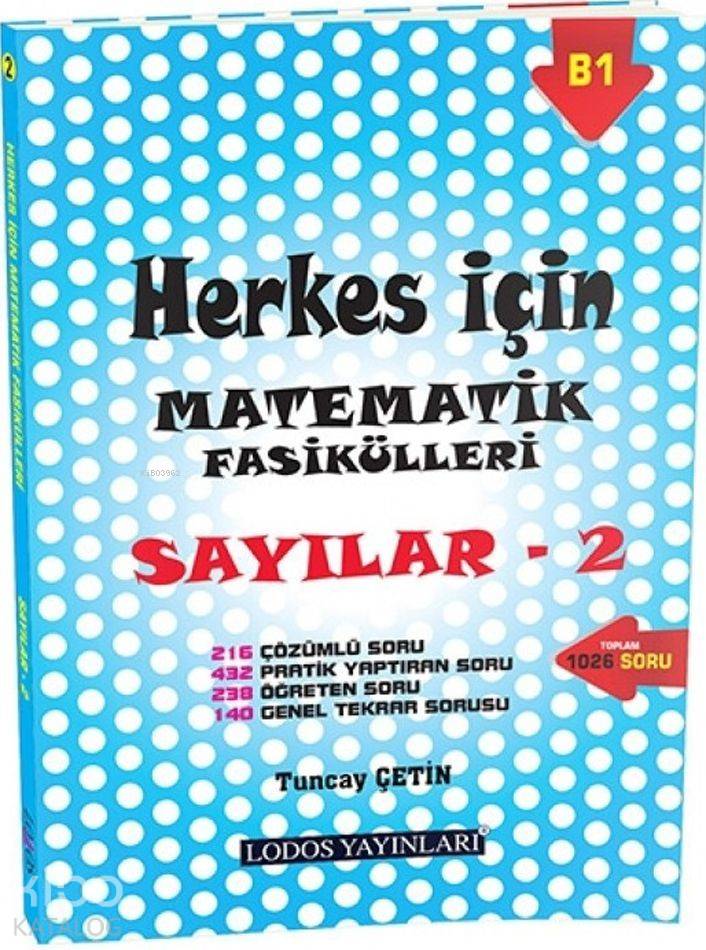 Lodos Yayınları Herkes İçin Matematik Fasikülleri Sayılar 2 Lodos 