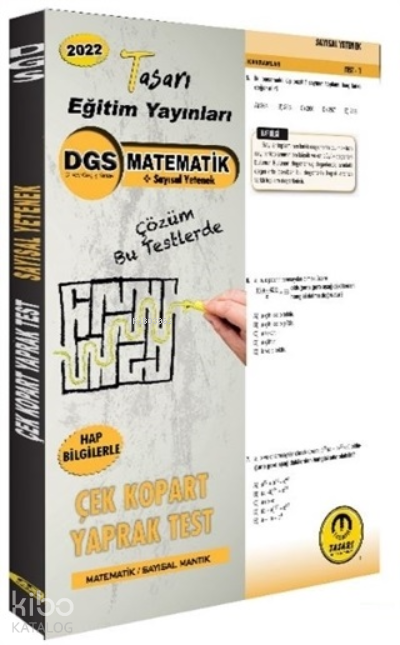 2022 DGS Matematik çek Kopar Yaprak Test