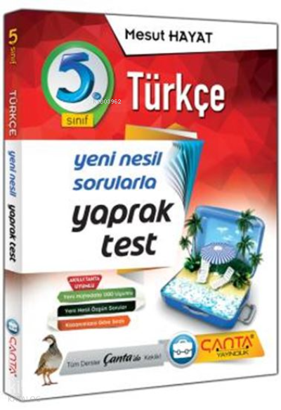 Çanta 5.Sınıf Yaprak Test Türkçe 2019 - 14 90