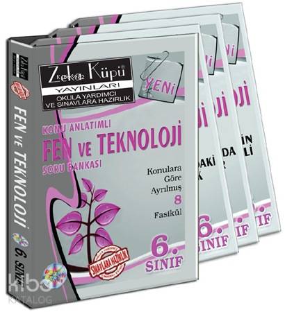6. Sınıf Fen ve Teknoloji Konu Anlatımlı Soru Bankası; Konulara Göre Ayrılmış 8 Fasikül